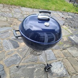 Rarely Used Weber Outdoor Grill - In A Deep Blue