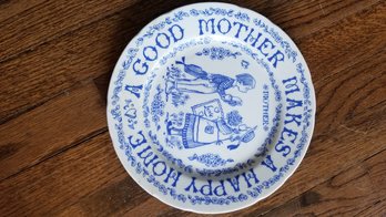 'A Good Mother Makes A Happy Home' Decor Plate