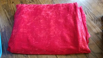 Red Crushed Velvet Fabric (Queen Size)