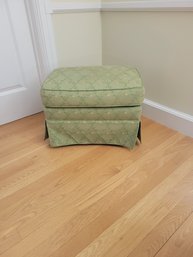 Custom Lime Green Ottoman.