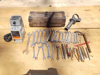 Miscellaneous Tools Drill Bits Drills Sharpener Wrenches Comes With Old Strap Box