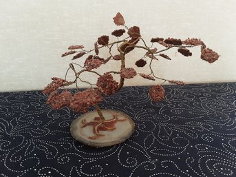 Stone And Wire Decorative Tree Sculpture