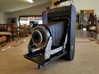 Antique KODAK Kodex No 1 Folding Film Camera With Booklet & Case