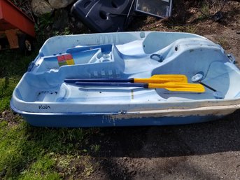 Pelican Blue Pedal Boat With Oars