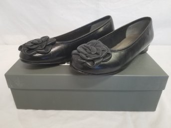 Mark Lemp Classics Meyer Black Leather Flat Shoes - Size 5M