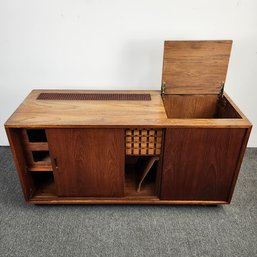 Vintage Stereo Cabinet Danish Style Custom Built