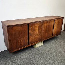 Custom Made Mid Century Floating Cabinet With French Cleat