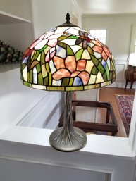 Vibrant Tiffany Style Dragonfly Multi Colored 23' Table Lamp Light