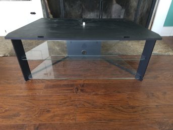 Black & Glass Contemporary Television TV Stand