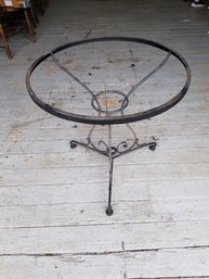 Antique Wrought Iron Table Base No Glass Top 29'