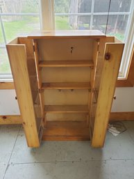 Small Vintage Wood Spice Cabinet