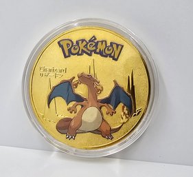 Brand New Pokemon Charizard Collectible Coin In Case