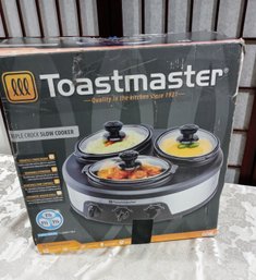 Toastmaster Triple Crockpot Slow Cooker
