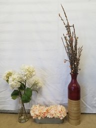 Trio Of Artificial Floral Arrangements