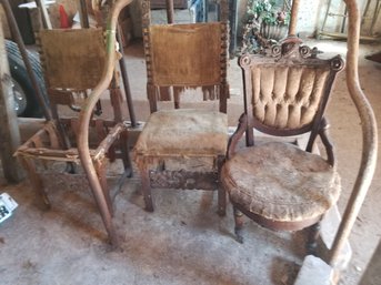 Miscellaneous Antique Chairs For Restoration