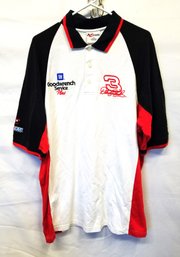 Men's Chase Authentics Nascar #3 Dale Earnhardt White/red/black Cotton Polo Shirt Size - XL