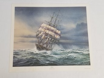 Monel Alloy 75th Anniversary 'Ariel' & 'Flying Cloud' Clipper Ships By Richard C. Moore Limited Edition Prints