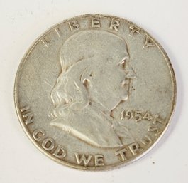 1954-S Silver Benjamin Franklin Half Dollar (Better Mint Mark)