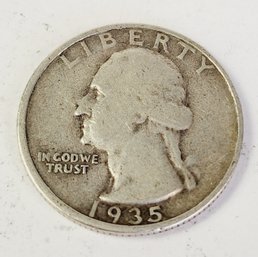 1935 Washington Silver Quarter(better Date)