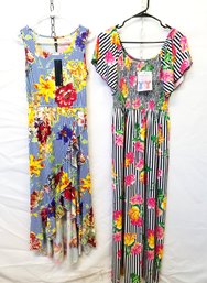 NEW Women's Magic & Magic 2 Me Sleeveless Summer Floral Print Dresses Size M