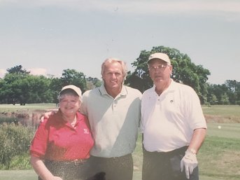 Vintage Greg Norman Professional PGA Golfer Autographed Framed Photo