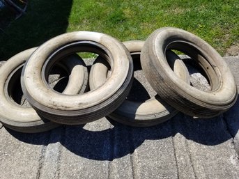 1930s Tires The Lester Tire Company 6.50-19 8 PLY White Wall Tires - Barn Find!!!!