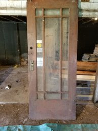 Antique Beveled Glass Prairie Style Entrance Door 33 3/4 - 83 1/2