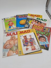 Lot Of 6 Vintage Mad Magazines