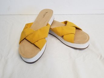 Women's UGG Koolaburra Yellow Twist Slide Sandals Size - US 12/EU 43