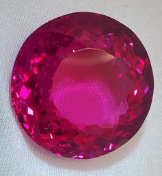 Magnificent 57.10 Carat Mogok Natural Pink Ruby 23.75mm X 23.70mm X 11.68mm