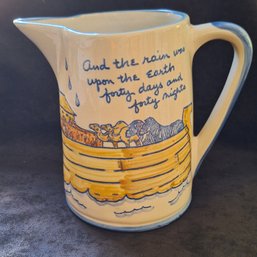 LOUISVILLE STONEWARE NOAH'S ARK PITCHER 16'