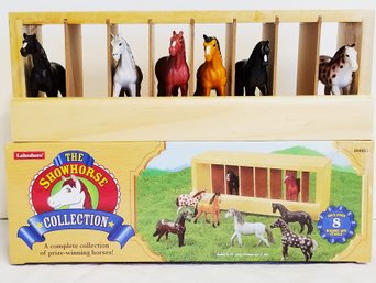 Children's 'showcase Horse Collection' By Lakeshore With Stable With 7 Horses - Original Box