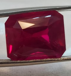 Stunning 10.80 Carat Natural Radiant Red Ruby 11.78mm X 10.02mm X 8.60mm