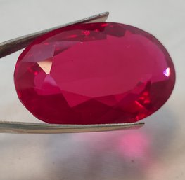 Incredible Huge 135.75 Carat Natural Mogok Pink Ruby 39.20mm X 35.24mm X 12.80mm