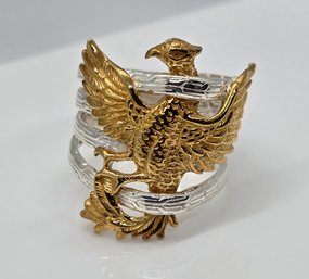 Bali, Yellow Gold Over Sterling Phoenix Ring
