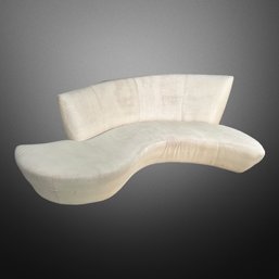 Fabulous Vintage Sculptural Modern Vladimir Kagan Bilbao Serpentine Sofa
