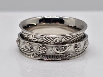 Size 7 Sterling Silver Spinner Ring