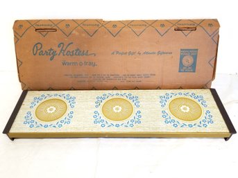 Vintage WARM-O-TRAY Electric Hot Food Warmer Buffet Server Model #60 - Original Box