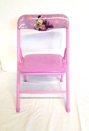 Children's Pink Disney Metal Minnie Mouse Foldable Chair