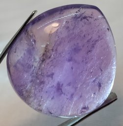 Beautiful 63.70 Carat Natural Brazilian Purple Yellow Ametrine Cabochon Gemstone