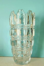 Heavy Brilliant Cut Crystal Vase
