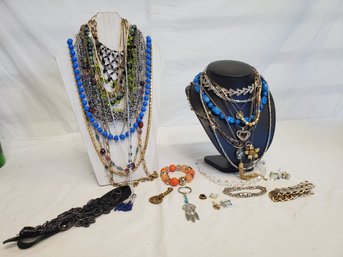 Large Lot Ladies Costume Jewelry - Necklaces, Bracelets, Pendants & More