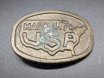 Vintage Made In The USA Belt Buckle