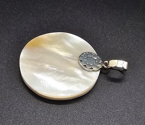 Mother Of Pearl Pendant In Sterling Silver