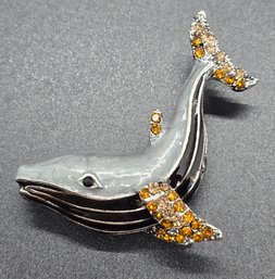 Adorable Whale Brooch
