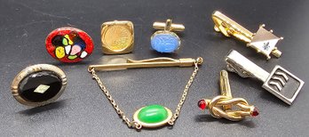 Vintage Lot Of Men's Jewelry