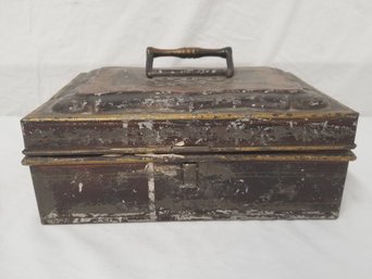 Antique Tin Metal Box