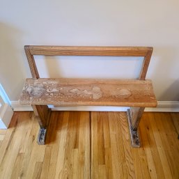 Rustic Vintage Wooden Farm Bench