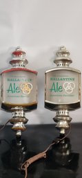 2 Vintage Ballantine Ale Lanterns