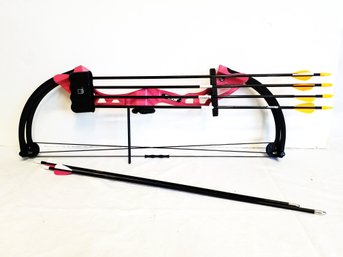 NEW Bear Archery Brave Pink RH Youth Compound Bow With Arrows